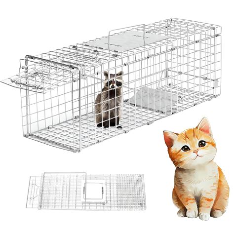 ElysianAnimal Cage (Small Size: 24" x 8" x 8" Inch), Live Animal Cage ...