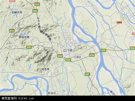 江门市地图 - 江门市卫星地图 - 江门市高清航拍地图