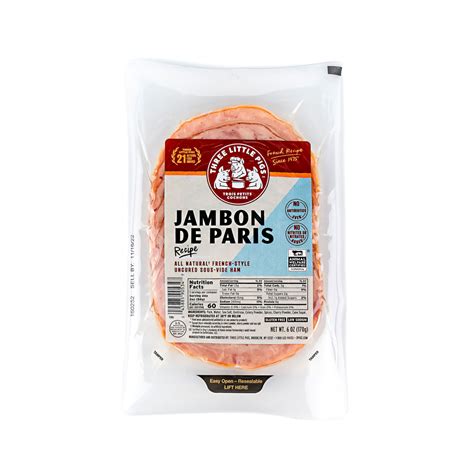 Three Little Pigs Jambon de Paris Slices – Marin Cheese