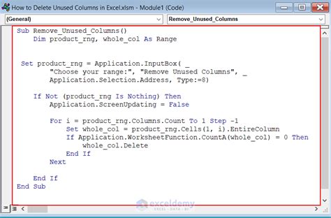 Image result for Excel Module Clear Columna