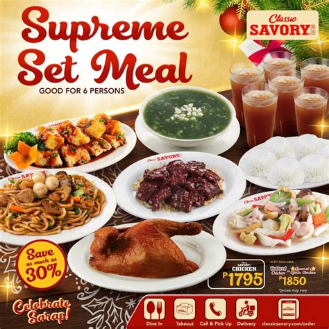 Classic Savory Menu Philippines (2025) — Philippine Menus