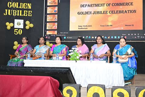 Lady Doak College Commerce Department Marks 50 Years with Golden ...