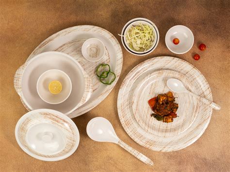 Aura Round Series Dinner Set (33 Piece) – Tibros