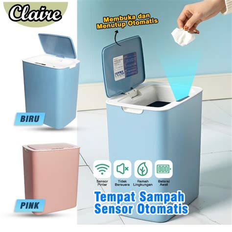 Jual Claire [COD] Tempat Sampah Sensor Otomatis 14 L Tempat Sampah ...