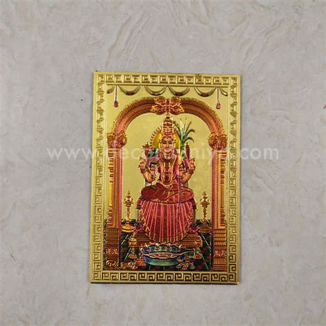 Fridge Magnet - Mettalic Gold Finish - Kamakshi - FM24 – Decor Duniya