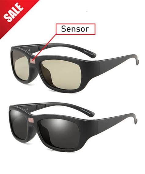 2-in-1 Auto Dimming Sunglasses for Men with Photochromic