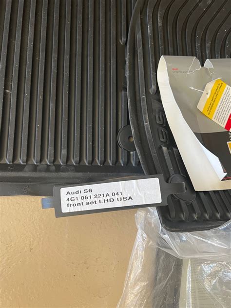 S6 A6 All Weather Floor Mats - AudiWorld Forums