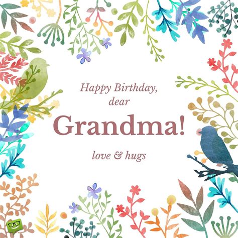 Happy Birthday Grandma Cards Printable - Printable Templates