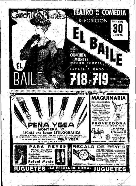 Periódico ABC MADRID 30-12-1954,portada - Archivo ABC