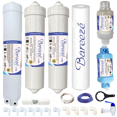 Bareeze Pure Service Filter Kit Compatible with Kent Pearl RO+UV Water ...