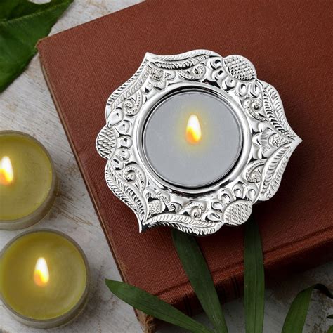 RANGOLI TEA LIGHT HOLDER – Code Silver