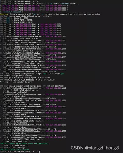 Redis Cluster Tutorial 的图像结果