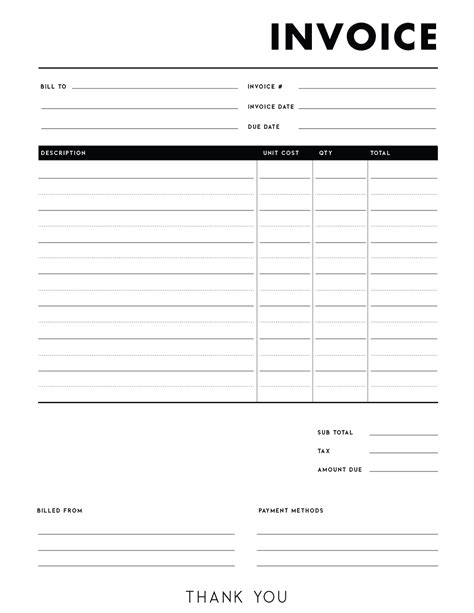 Image result for Sample Invoices Printable