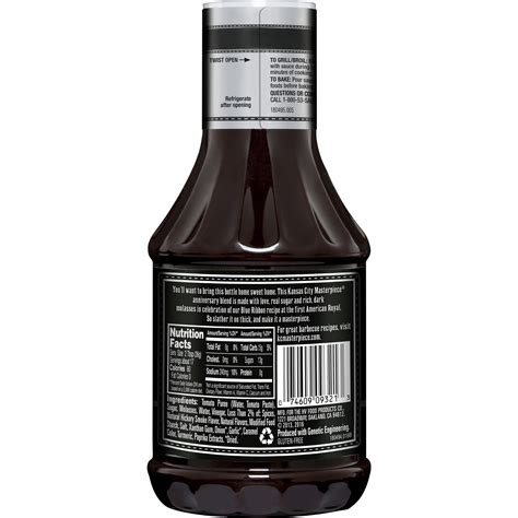 Kc Masterpiece Bbq Sauce Nutrition Facts | Besto Blog