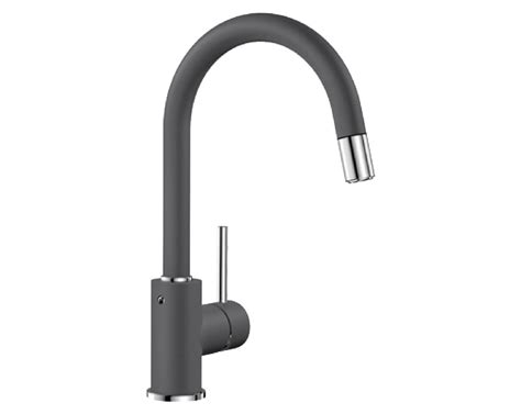 Single lever tap, Mixer tap, Blanco Mida-S Silgranit look - in the ...