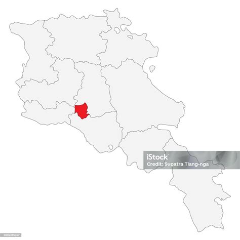 Map Of Armenia With Capital City Yerevan Stock Illustration - Download Image Now - Armenia ...