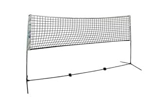 Buy SAS SPORTS Nylon Portable Volleyball/Badminton Net with Stand Poles ...