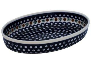 Oval baking dish decorated in the decor 41, 52,99