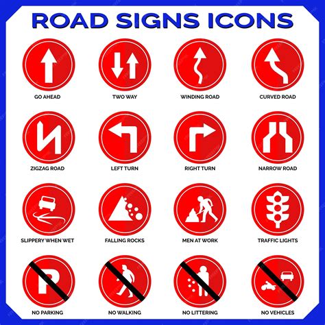 Gráficos vectoriales para la colección de señales de tráfico de forma ...