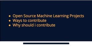 Machine Learning Open Source 的图像结果