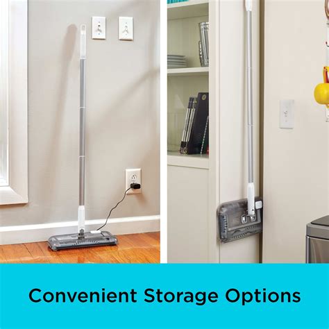 50 Minute Powered Floor Sweeper - Powder White | BLACK+DECKER