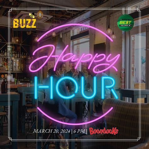 Social Buzz Network | Happy Hour, Boondocks - Parker, 20 March 2024 ...