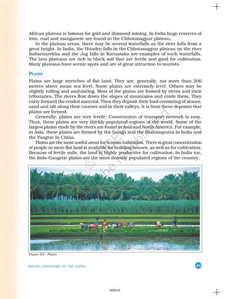 Major Landforms Of The Earth - NCERT Book of Class 6 Geography The ...