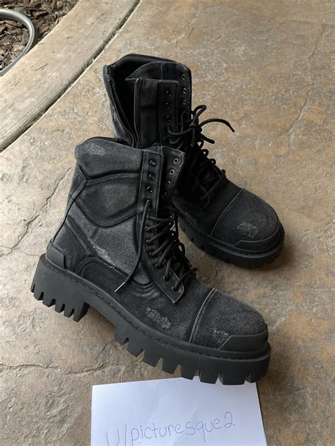 Balenciaga Distressed Strike Boots In Hand (Jiafou) + Review in ...