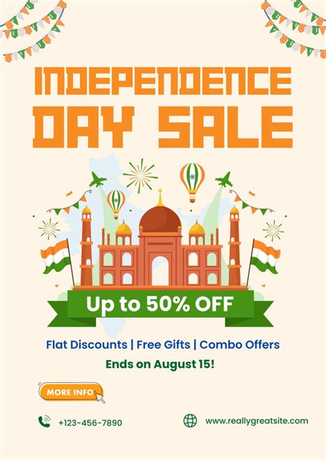 Free and Customizable India Independence Day Posters | Canva