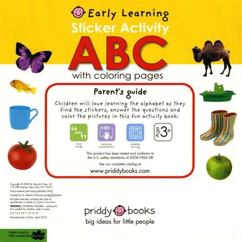 Image result for ABC Sticker Activity Book