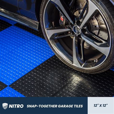 Snapklik.com : FlooringIncs Nitro 12x12 Snap-Together Garage Floor Tiles