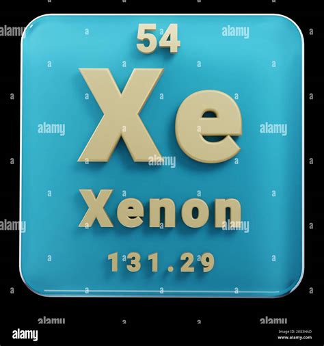 Xenon Periodic Table Xenon Xe Periodic Table Element Royalty Free
