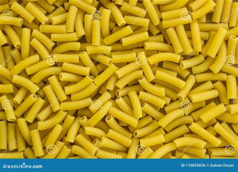 Uncooked Short Cut Pasta Background,flat Layout Stock Photo - Image of ...