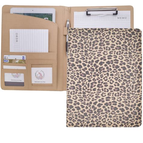 Portfolio Clipboard Folder Padfolio, Marble Portfolio PU Leather Folder ...