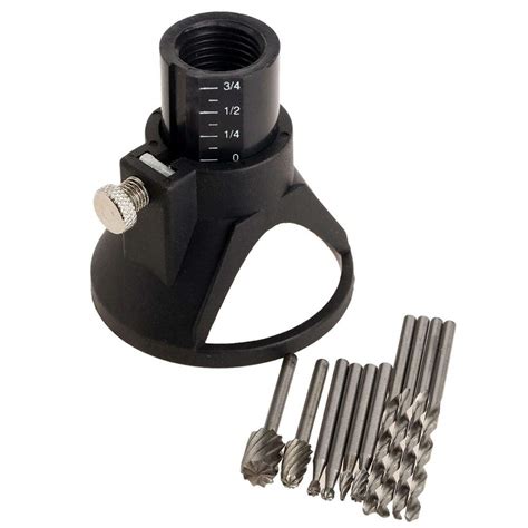 Rotary Multi Tool Cutting Guide Router Attachment Kit HSS Router Drill ...