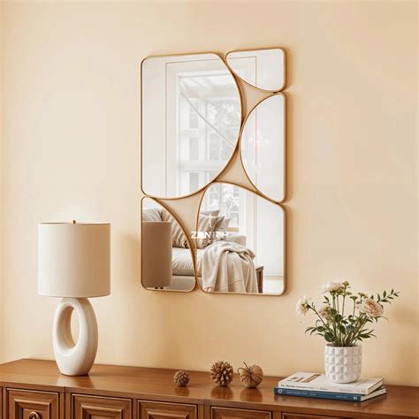 Aura-Cluster SS-304 Mirror - Pebble Mosaic Mirror | Zenith – Zenith Decor