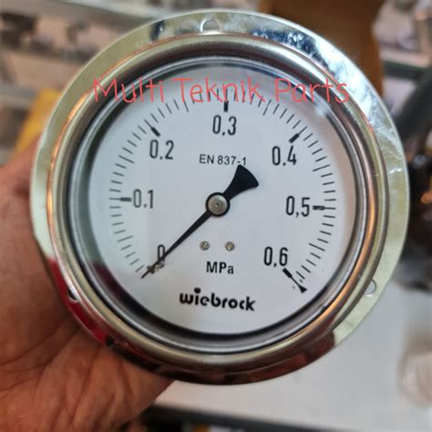 Jual Pressure gauge payung 4" inch drat 1/2" 0.6 mpa - Jakarta Barat ...