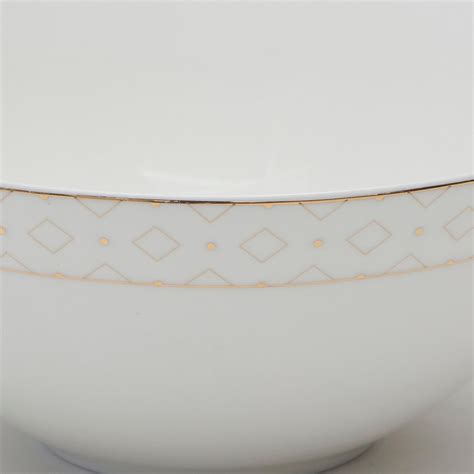 Buy Glitz Bone China Printed Cereal Bowl - 800ml from Home Centre at ...