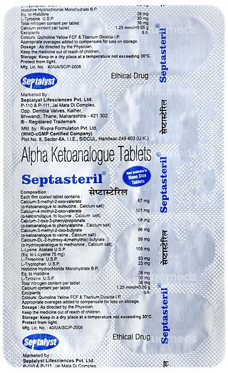 Septasteril | Order Septasteril Tablet Online at Truemeds