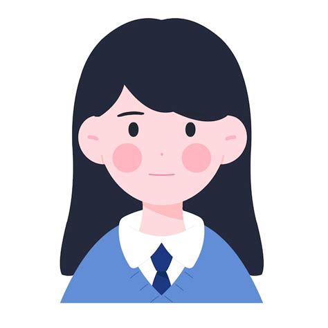 The upper body of a student | Premium Vector