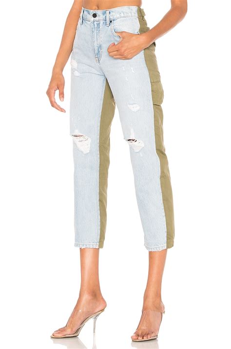 Alexander Wang Slack Mix Jean in Bleach & Army Green | REVOLVE