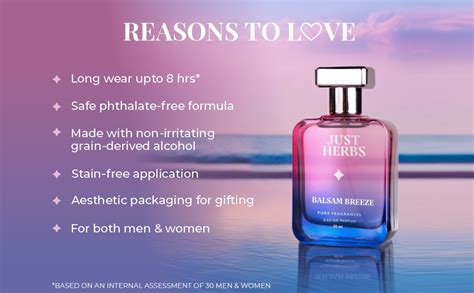 Just Herbs Refreshing Balsam Breeze EDP Perfume for Men Long Lasting ...