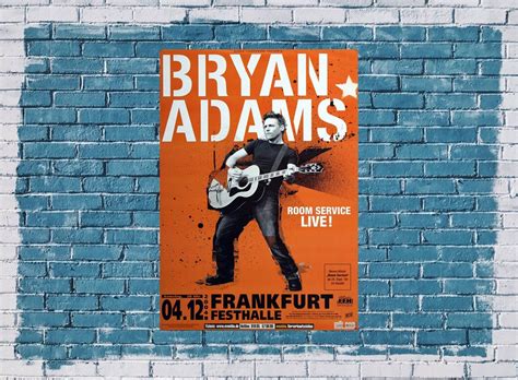 Bryan Adams - Room Service, frankfurt 2004 - Konzertplakat, 11,11