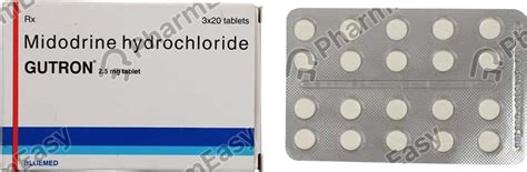 Gutron 2.5 MG Tablet (20): Uses, Side Effects, Price, Dosage ...