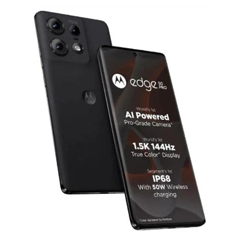 Edge 50 Pro 5G – 8GB RAM 256GB Stylish Black Smartphone – Microcenter India