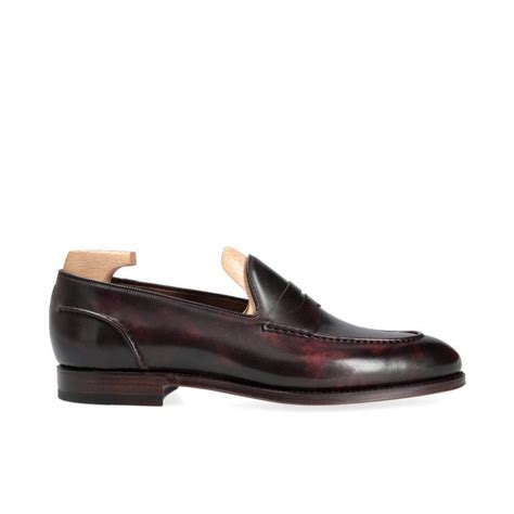 Burgundy Patina Finish Leather Penny Loafer for Men ⭐⭐⭐⭐⭐ – The Royale ...