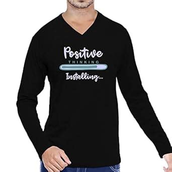 Buy OPLU Men's Regular Fit Positive Thinking Installing Cotton Printed ...