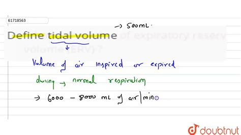 Image result for Tidal Volume Calculation