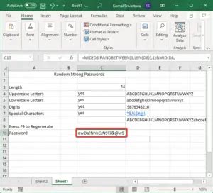 Image result for Excel Random Password Generator