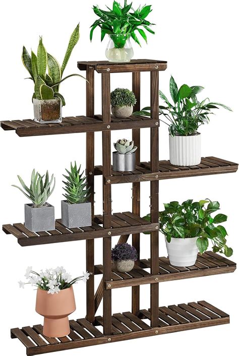Yaheetech Flower Display Stand Plant Shelf Wood India | Ubuy